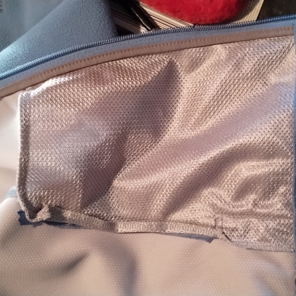 Eddie Bauer Woman's Windcutter Jacket/coat with Hood Light Blue - Picture 16 of 16